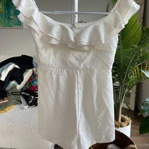 Superdown off shoulder romper